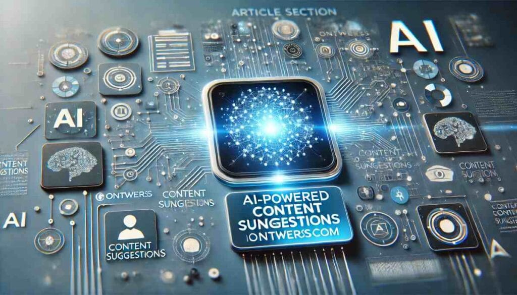 Ontpresscom Fresh Updates: Revolutionizing Your Digital Experience 2 Ontpresscom’s Digital interface with AI elements and content suggestions.