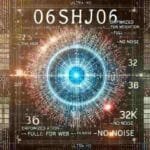 Minimalistic puzzle with '06shj06' and cryptographic symbols.