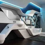 Showcasing Futuristic Interior Design elements