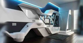 Showcasing Futuristic Interior Design elements