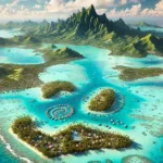 Map of South Pacific Bora Bora: A Tropical Paradise