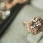 Harmonious Elegance: 3 Carat Oval Diamond Ring with Cathedral Hidden Halos