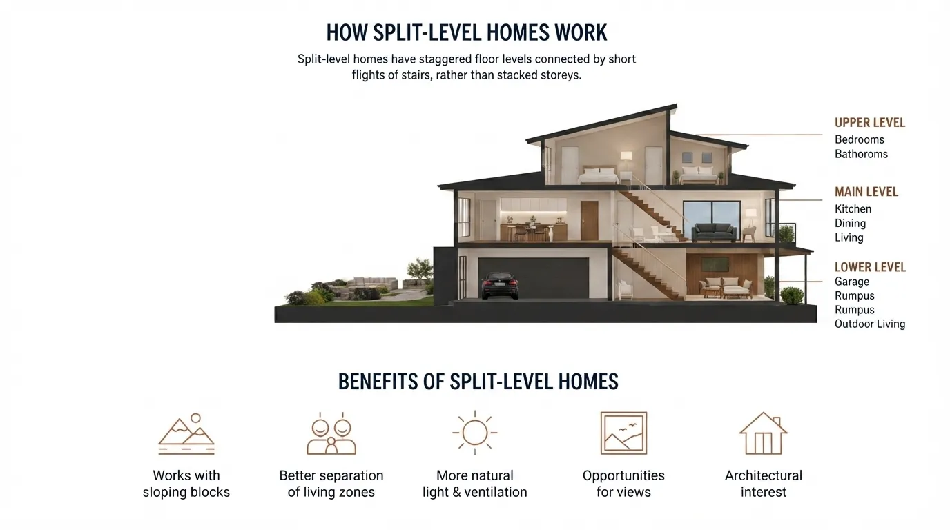 How split level homes work