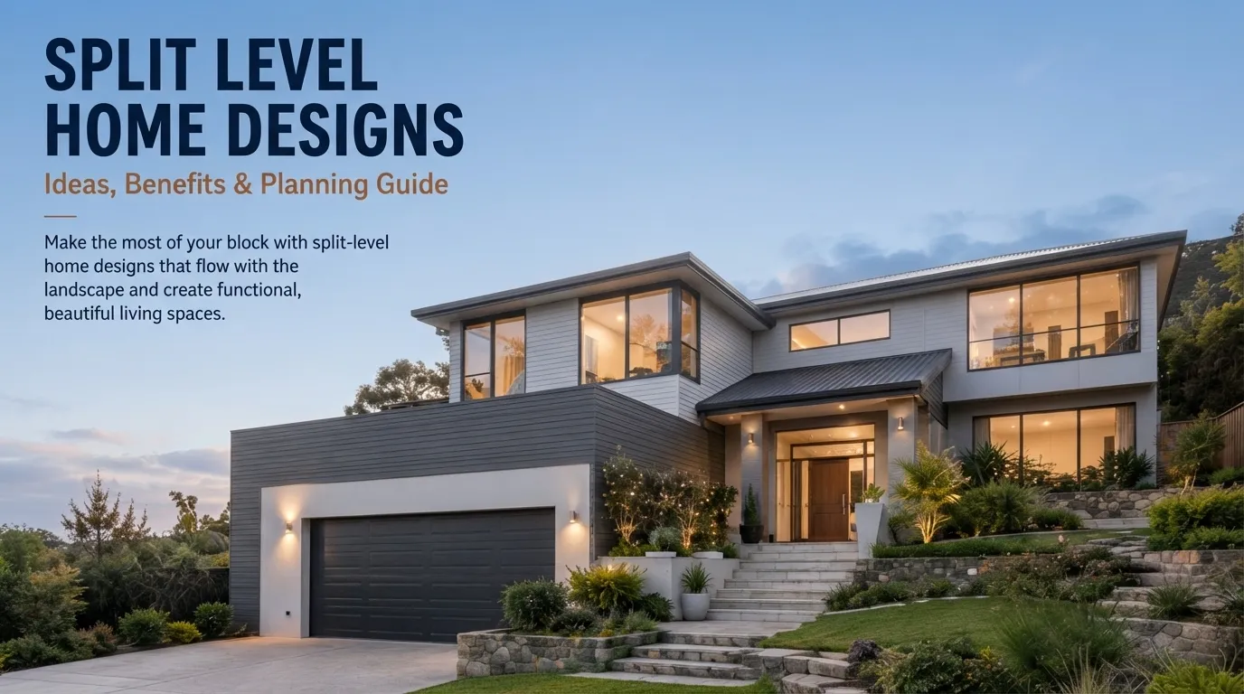 Split-level home showing staggered floor levels