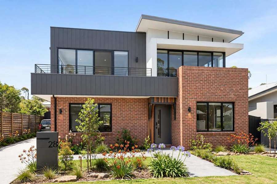 Two-storey Australian home with modern second storey addition